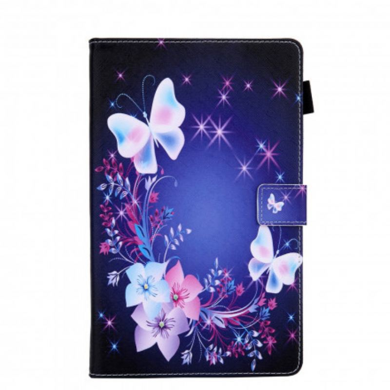 Flip Cover Samsung Galaxy Tab A7 (2020) Flere Sommerfugle