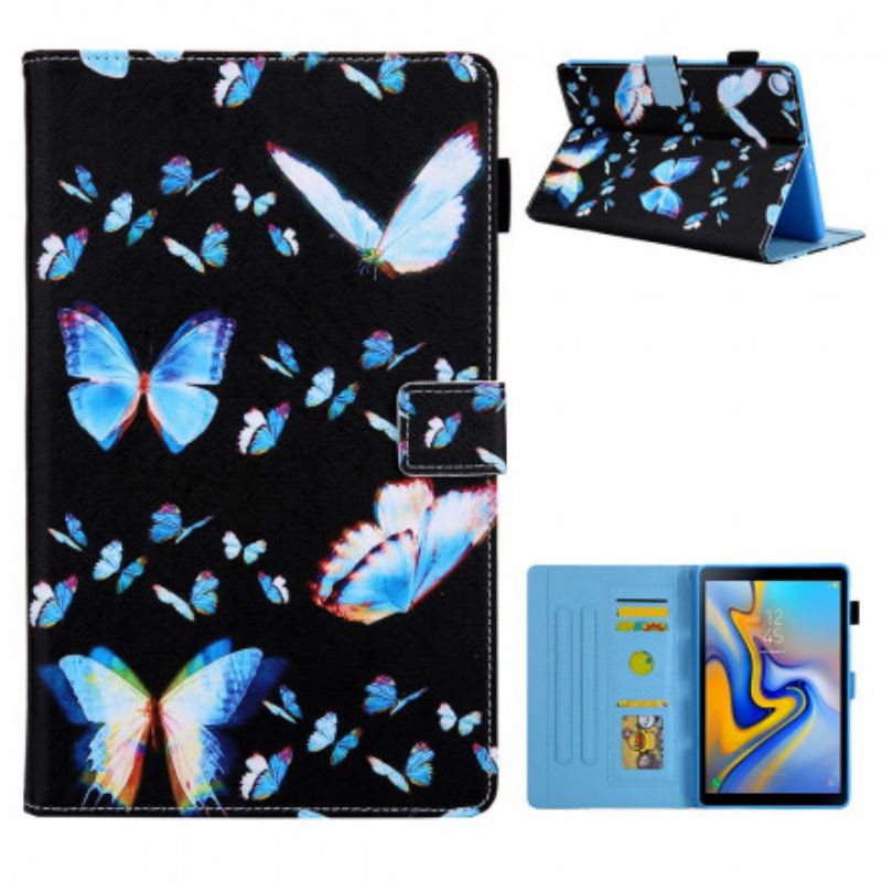 Flip Cover Samsung Galaxy Tab A7 (2020) Flere Sommerfugle