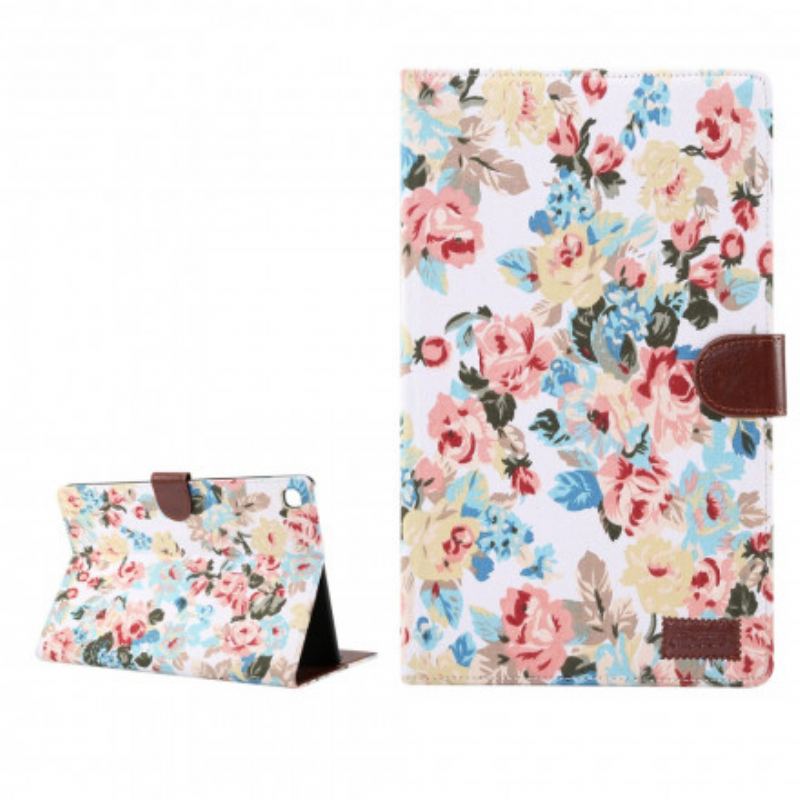 Flip Cover Samsung Galaxy Tab A7 (2020) Frihedsblomster