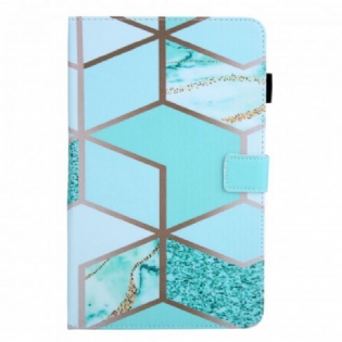 Flip Cover Samsung Galaxy Tab A7 (2020) Geometrisk Mønster