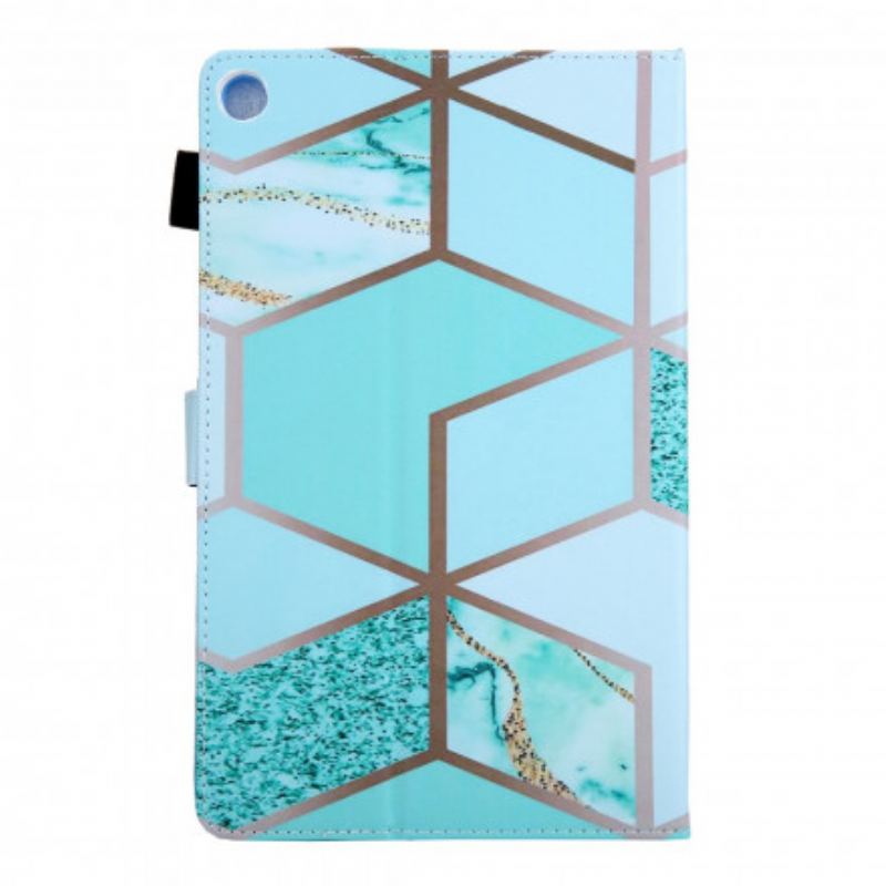 Flip Cover Samsung Galaxy Tab A7 (2020) Geometrisk Mønster