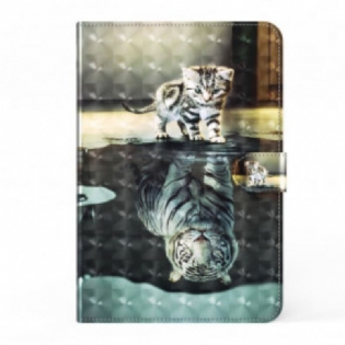 Flip Cover Samsung Galaxy Tab A7 (2020) Light Spot Cat's Dream