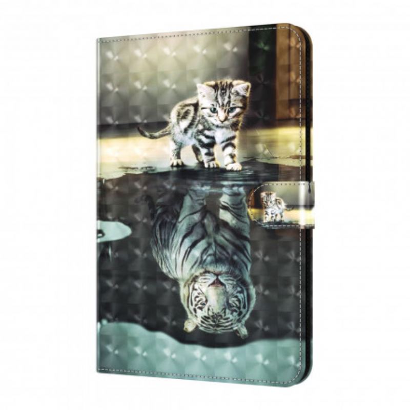 Flip Cover Samsung Galaxy Tab A7 (2020) Light Spot Cat's Dream