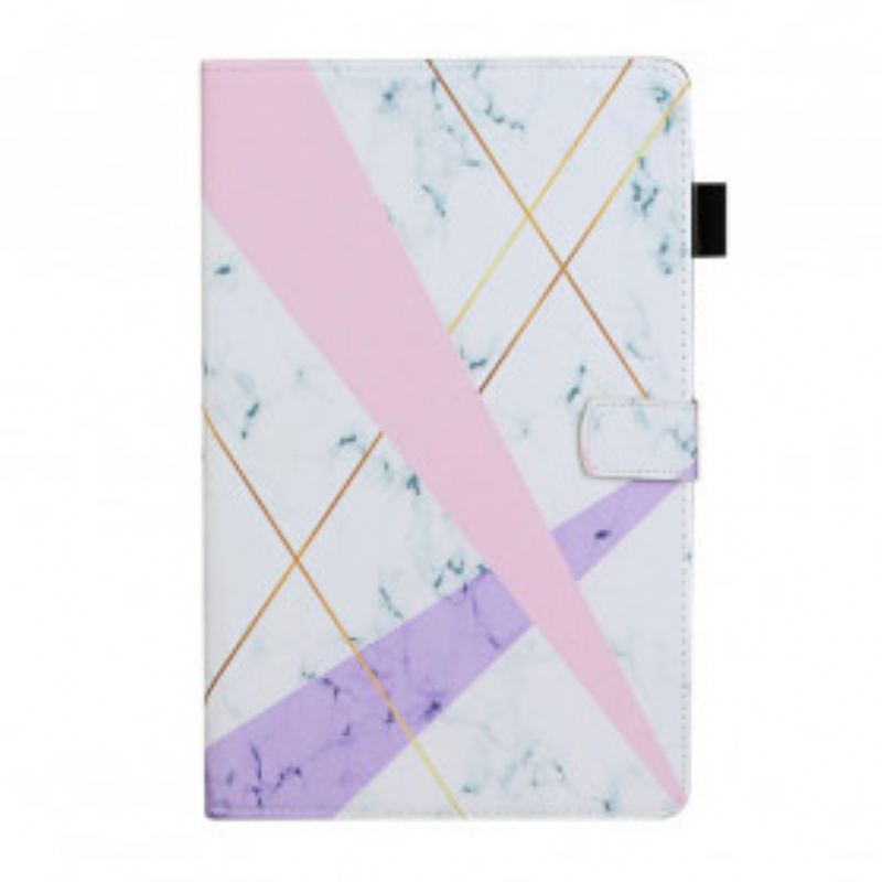 Flip Cover Samsung Galaxy Tab A7 (2020) Marmor Geometri