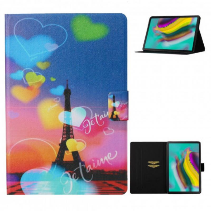 Flip Cover Samsung Galaxy Tab A7 (2020) Paris Jeg Elsker Dig