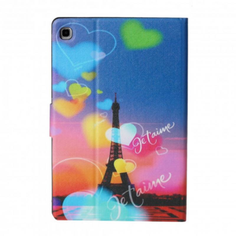 Flip Cover Samsung Galaxy Tab A7 (2020) Paris Jeg Elsker Dig