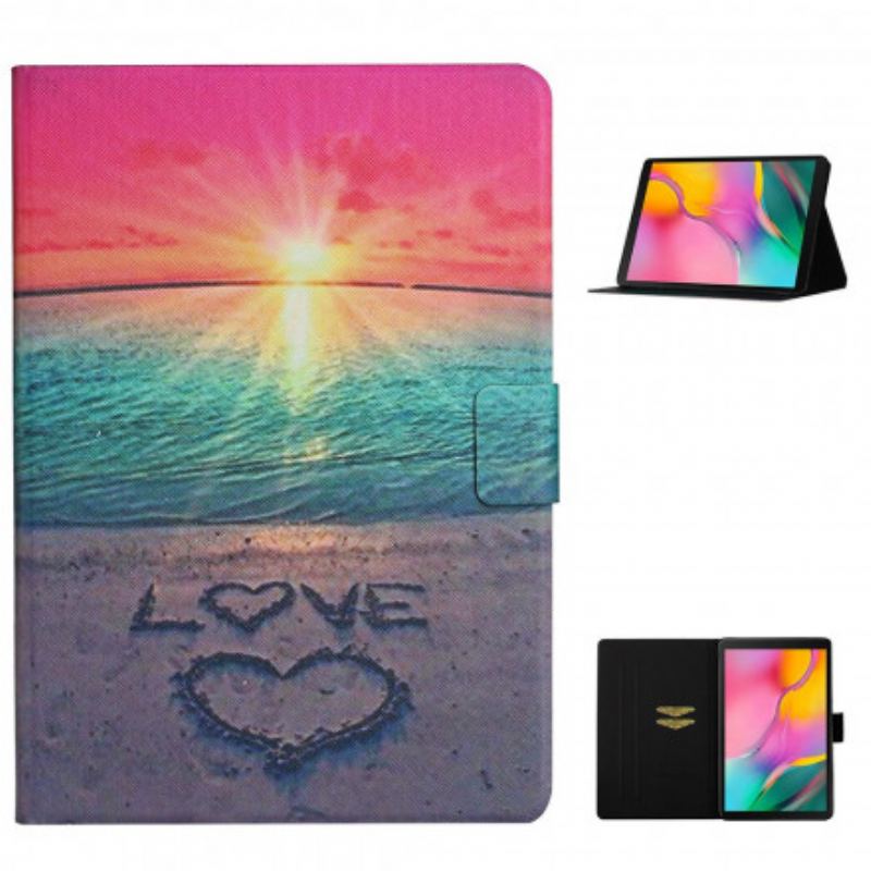 Flip Cover Samsung Galaxy Tab A7 (2020) Solnedgang Kærlighed