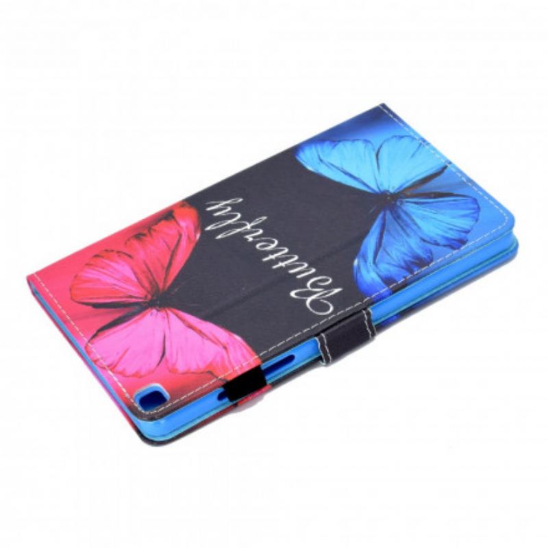 Flip Cover Samsung Galaxy Tab A7 (2020) Sommerfugl