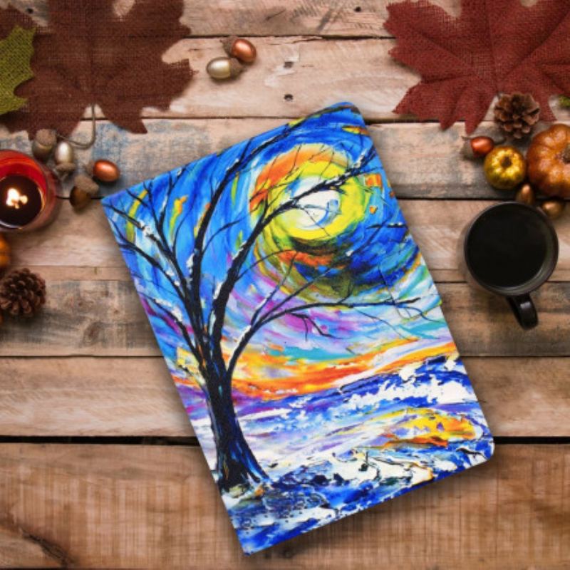 Flip Cover Samsung Galaxy Tab A7 (2020) Træ Kunst