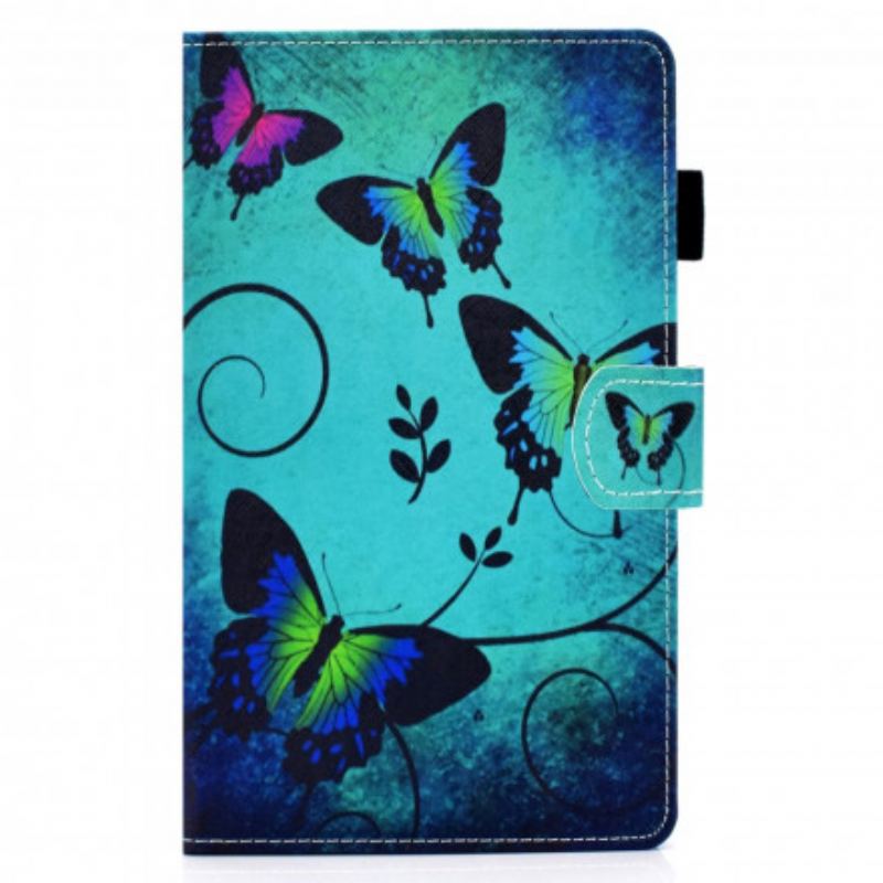 Flip Cover Samsung Galaxy Tab A7 (2020) Unikke Sommerfugle