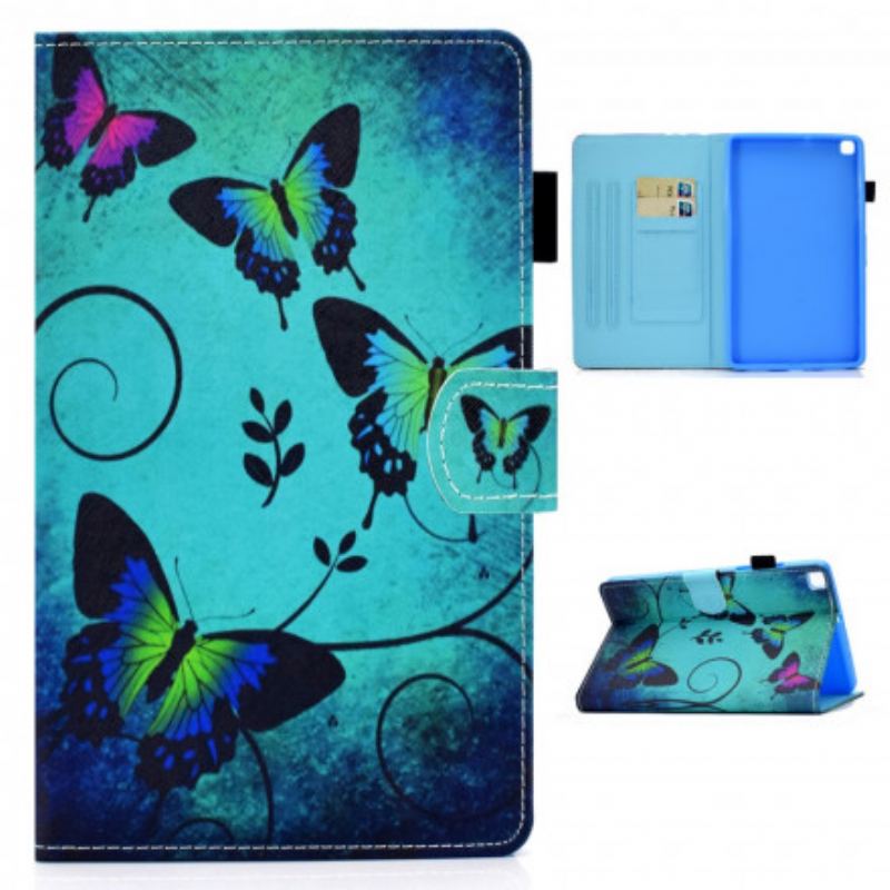 Flip Cover Samsung Galaxy Tab A7 (2020) Unikke Sommerfugle