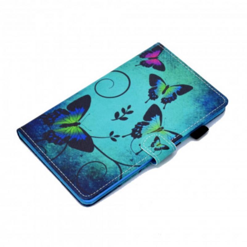 Flip Cover Samsung Galaxy Tab A7 (2020) Unikke Sommerfugle