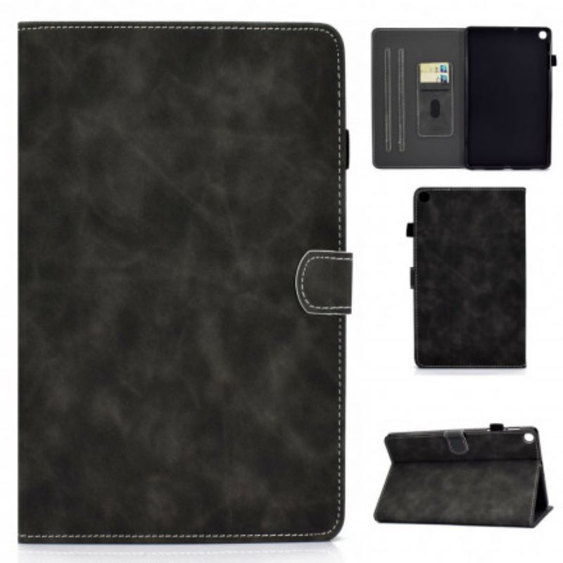 Flip Cover Samsung Galaxy Tab A7 (2020) Vintage Design Lædereffekt