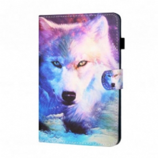 Flip Cover Samsung Galaxy Tab A7 (2020) Wolf Art