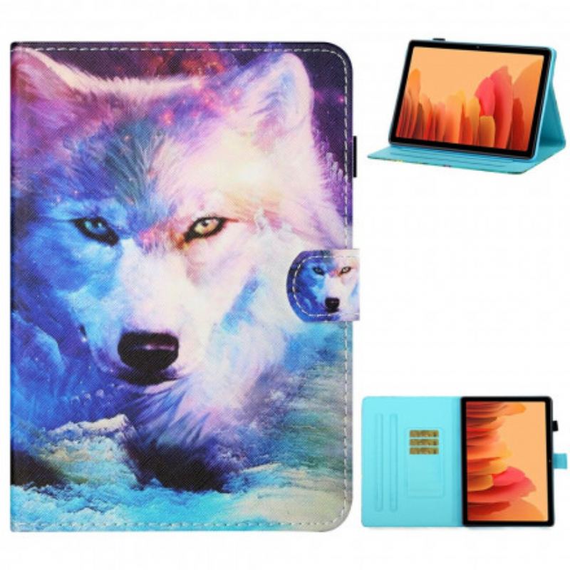 Flip Cover Samsung Galaxy Tab A7 (2020) Wolf Art