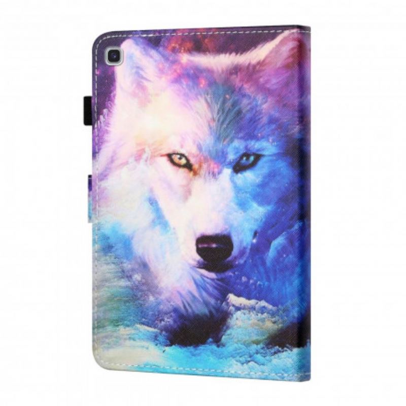 Flip Cover Samsung Galaxy Tab A7 (2020) Wolf Art