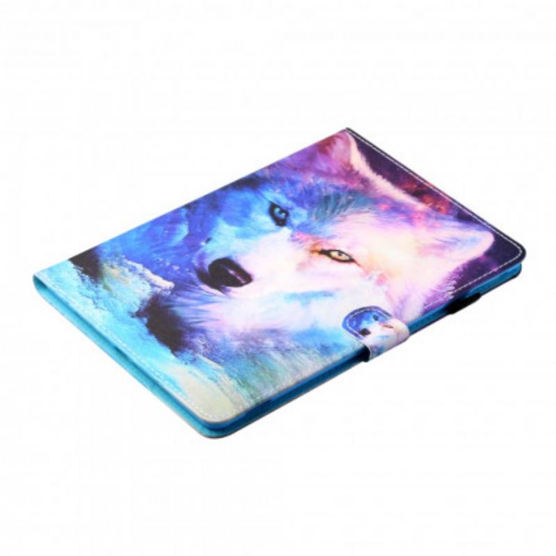 Flip Cover Samsung Galaxy Tab A7 (2020) Wolf Art