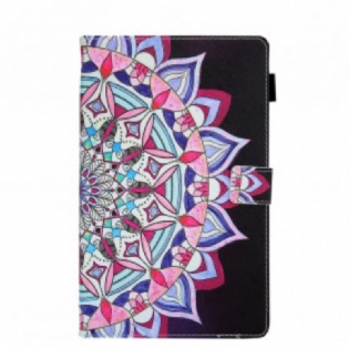 Læder Cover Samsung Galaxy Tab A7 (2020) Grafisk Mandala