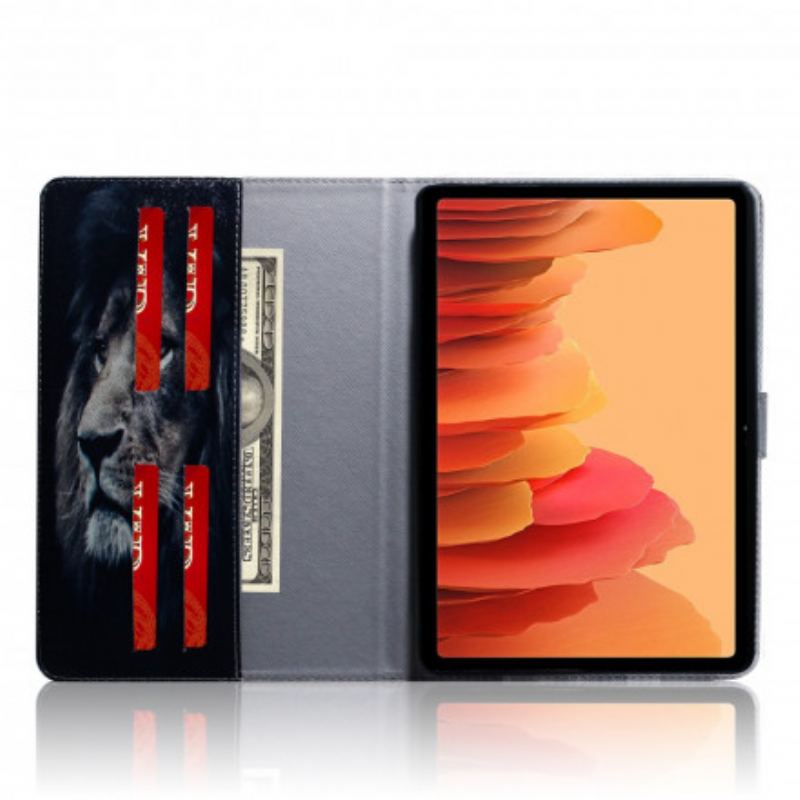 Læder Cover Samsung Galaxy Tab A7 (2020) Løvehoved