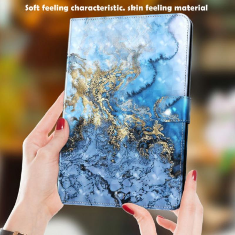 Læder Cover Samsung Galaxy Tab A7 (2020) Marmor Spot Light