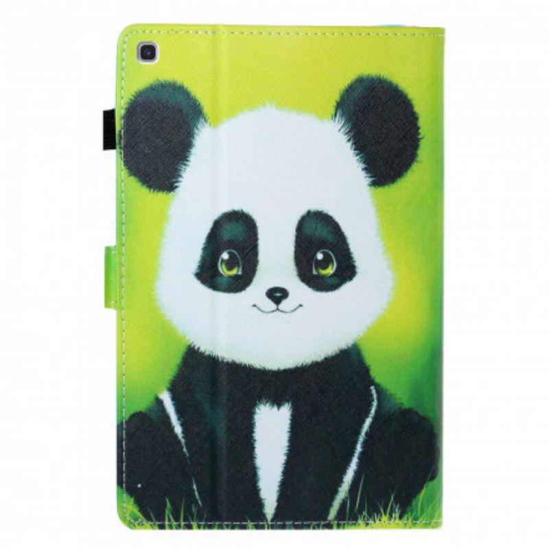 Læder Cover Samsung Galaxy Tab A7 (2020) Sød Panda