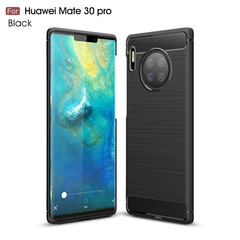 Mobilcover Huawei Mate 30 Pro Børstet Kulfiber