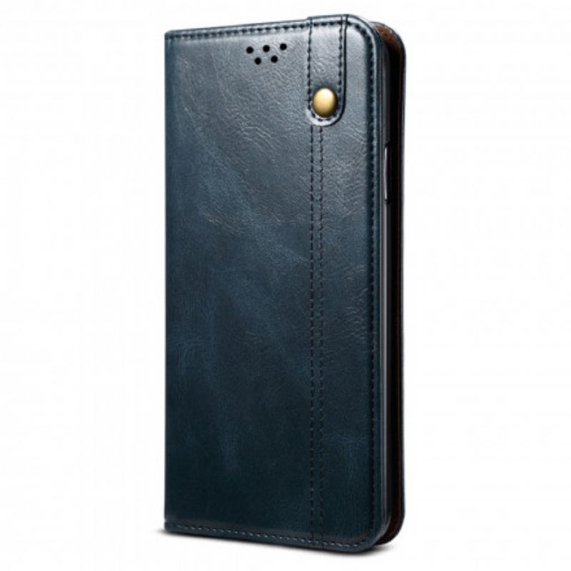 Cover Vivo V21 5G Flip Cover Voksbehandlet Kunstlæder