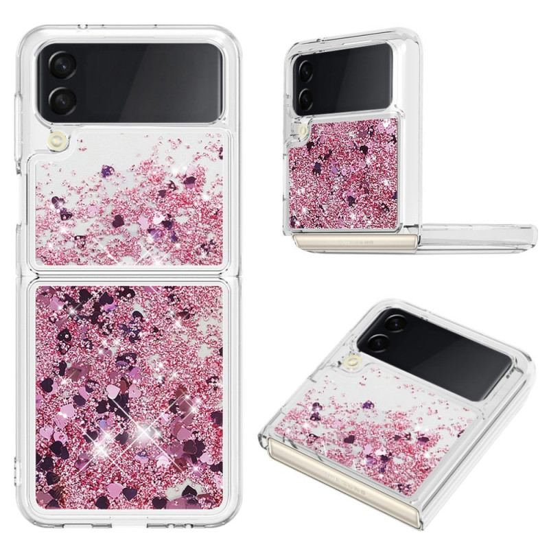 Cover Samsung Galaxy Z Flip 4 Flip Cover Farverige Pailletter