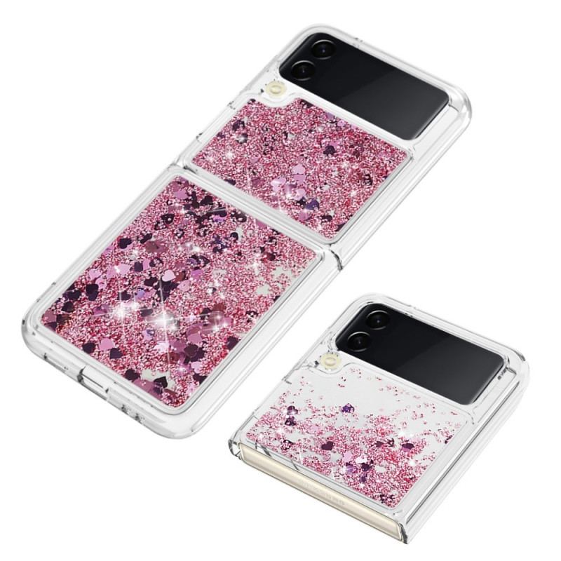 Cover Samsung Galaxy Z Flip 4 Flip Cover Farverige Pailletter