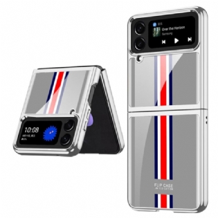 Cover Samsung Galaxy Z Flip 4 Flip Cover Gkk Tricolor Hærdet Glas