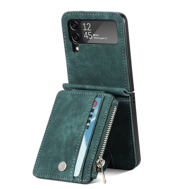 Cover Samsung Galaxy Z Flip 4 Flip Cover Kortholder / Møntpung