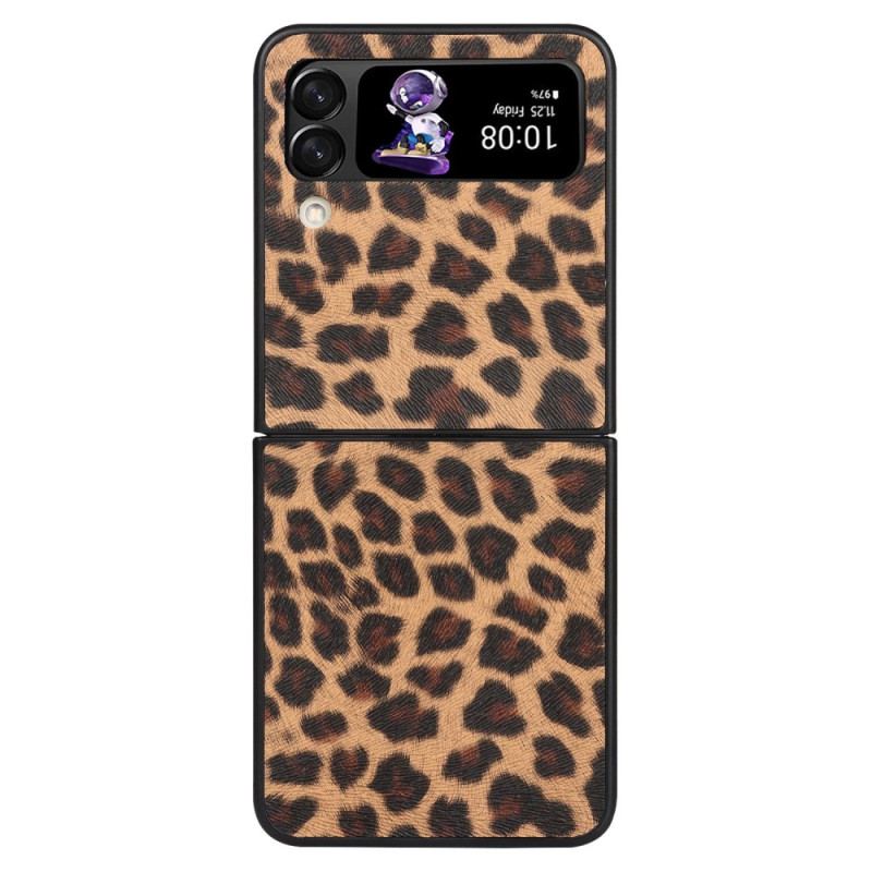 Cover Samsung Galaxy Z Flip 4 Flip Cover Leopard