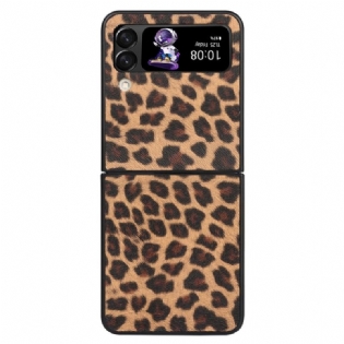 Cover Samsung Galaxy Z Flip 4 Flip Cover Leopard