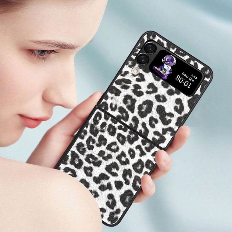 Cover Samsung Galaxy Z Flip 4 Flip Cover Leopard