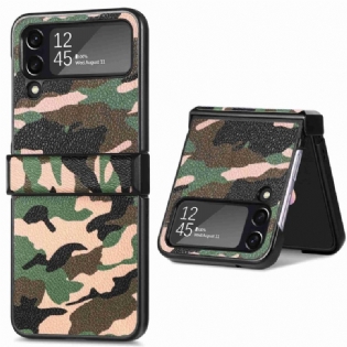 Cover Samsung Galaxy Z Flip 4 Flip Cover Militær Camouflage