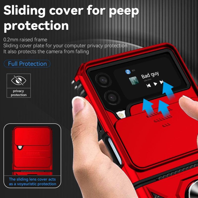 Cover Samsung Galaxy Z Flip 4 Flip Cover Premium Ring / Lens Cover