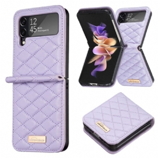 Cover Samsung Galaxy Z Flip 4 Flip Cover Quiltet Binfen Farve