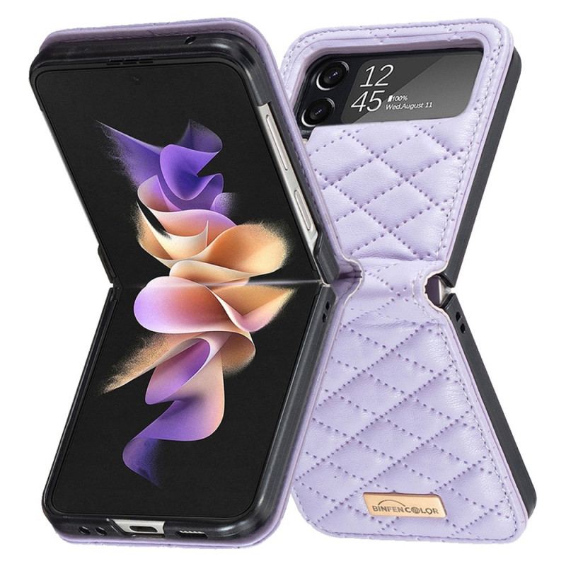 Cover Samsung Galaxy Z Flip 4 Flip Cover Quiltet Binfen Farve