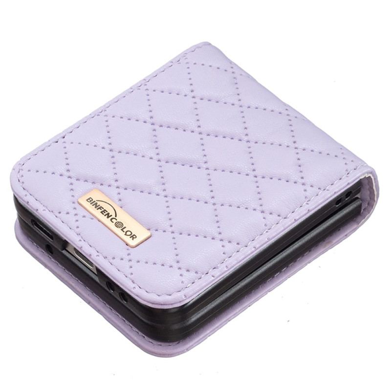 Cover Samsung Galaxy Z Flip 4 Flip Cover Quiltet Binfen Farve