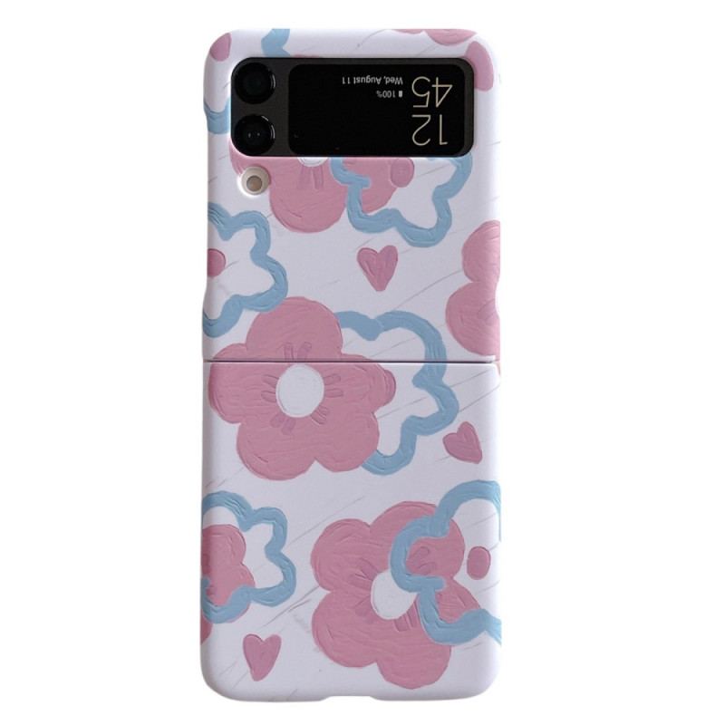 Cover Samsung Galaxy Z Flip 4 Flip Cover Smukke Blomster