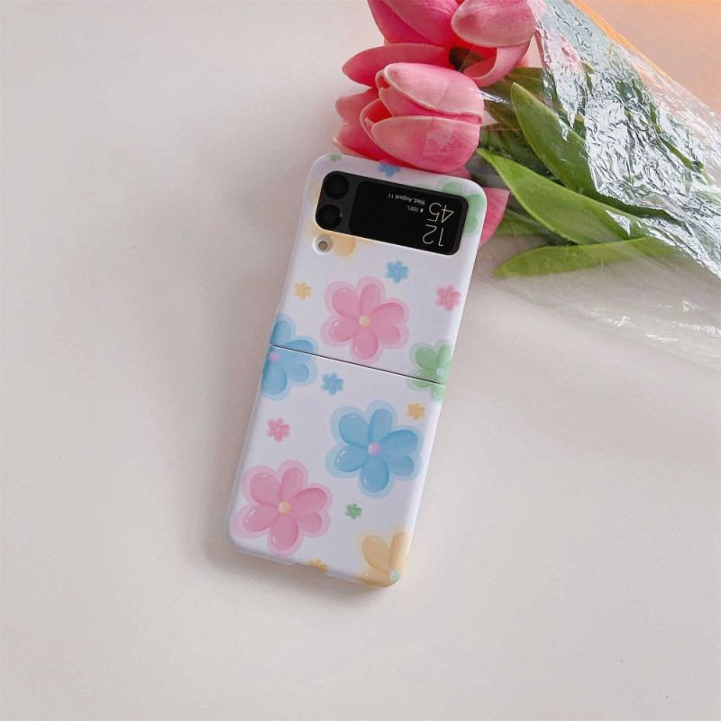 Cover Samsung Galaxy Z Flip 4 Flip Cover Smukke Blomster