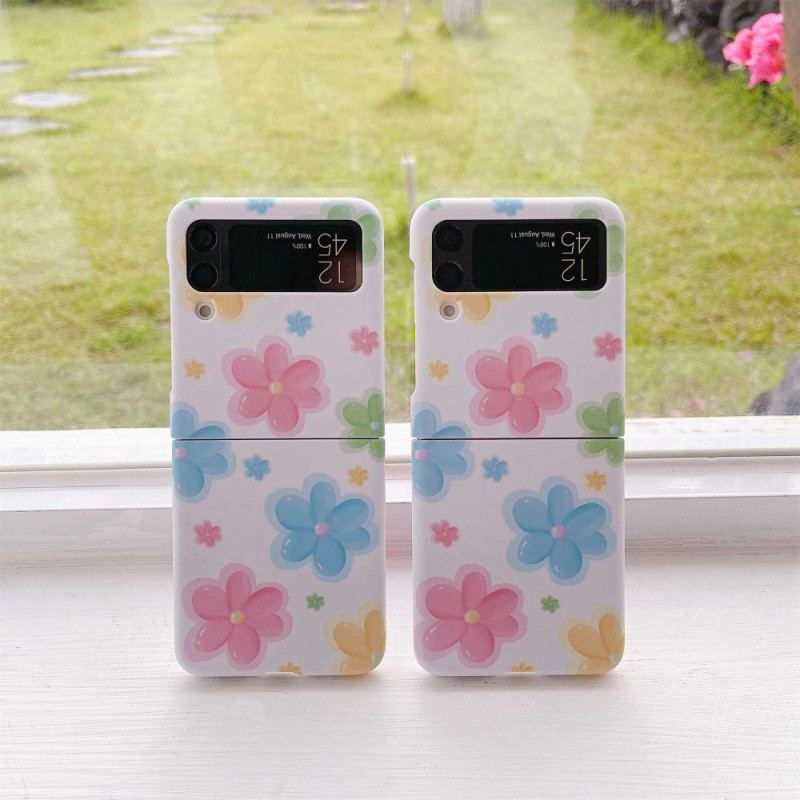 Cover Samsung Galaxy Z Flip 4 Flip Cover Smukke Blomster