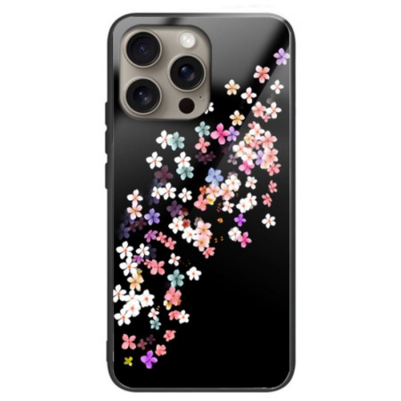 Cover iPhone 16 Pro Max Floral Regn Hærdet Glas