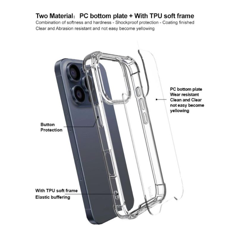 Cover iPhone 16 Pro Max Gennemsigtig Imak