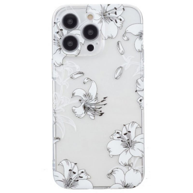 Cover iPhone 16 Pro Max Hvide Blomster