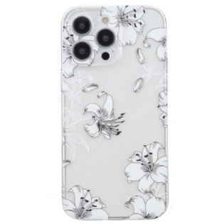 Cover iPhone 16 Pro Max Hvide Blomster