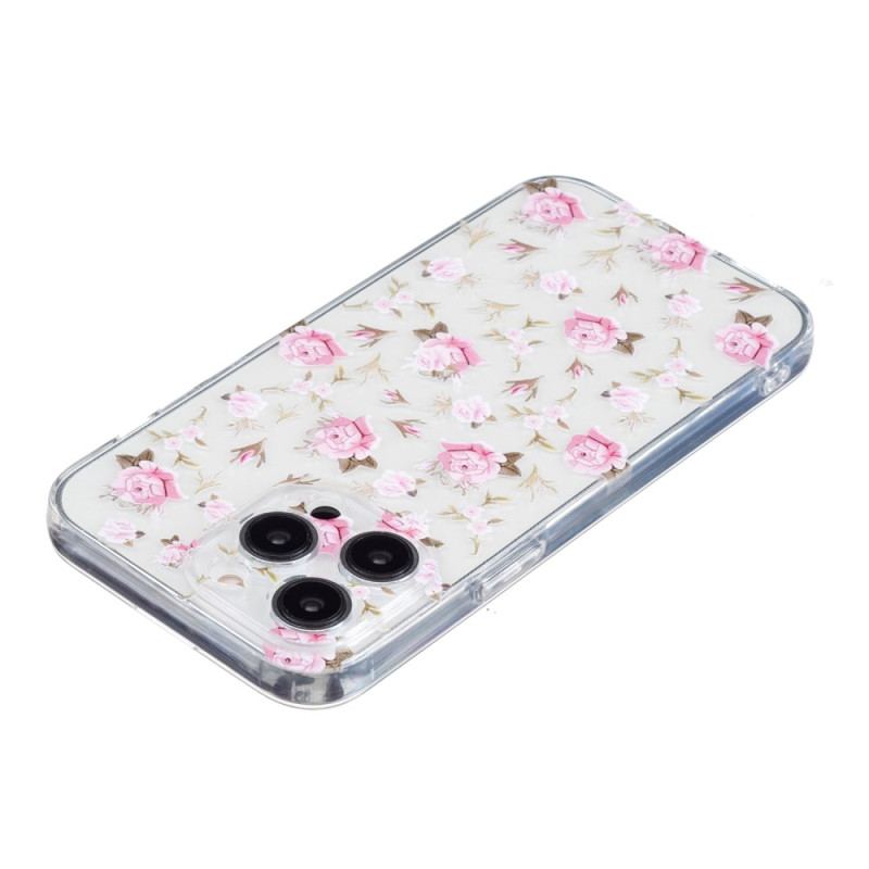 Cover iPhone 16 Pro Max Pink Blomstermønster