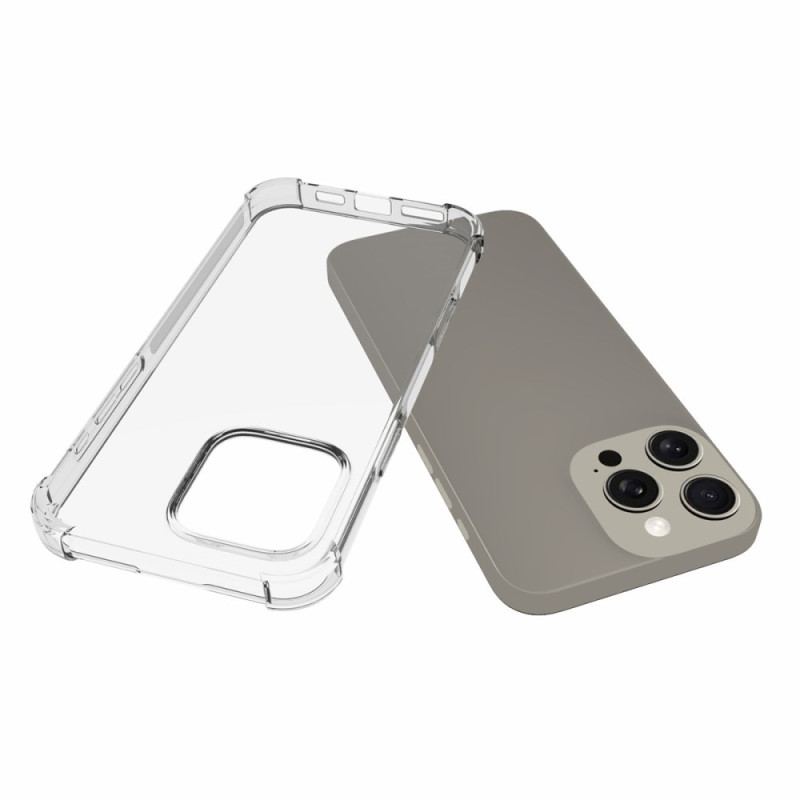 Cover iPhone 16 Pro Max Telefon Etui Forstærket Transparent