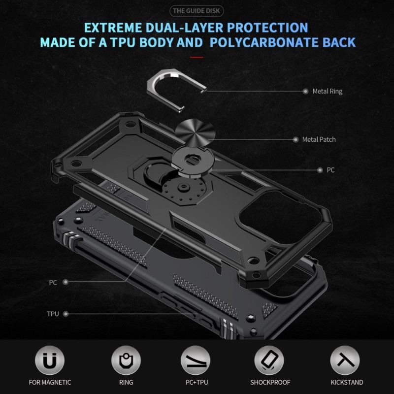 Cover iPhone 16 Pro Max Telefon Etui Ring-support