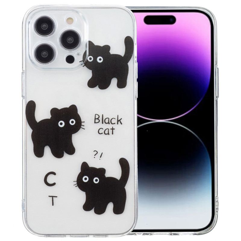 Cover iPhone 16 Pro Max Telefon Etui Sorte Katte